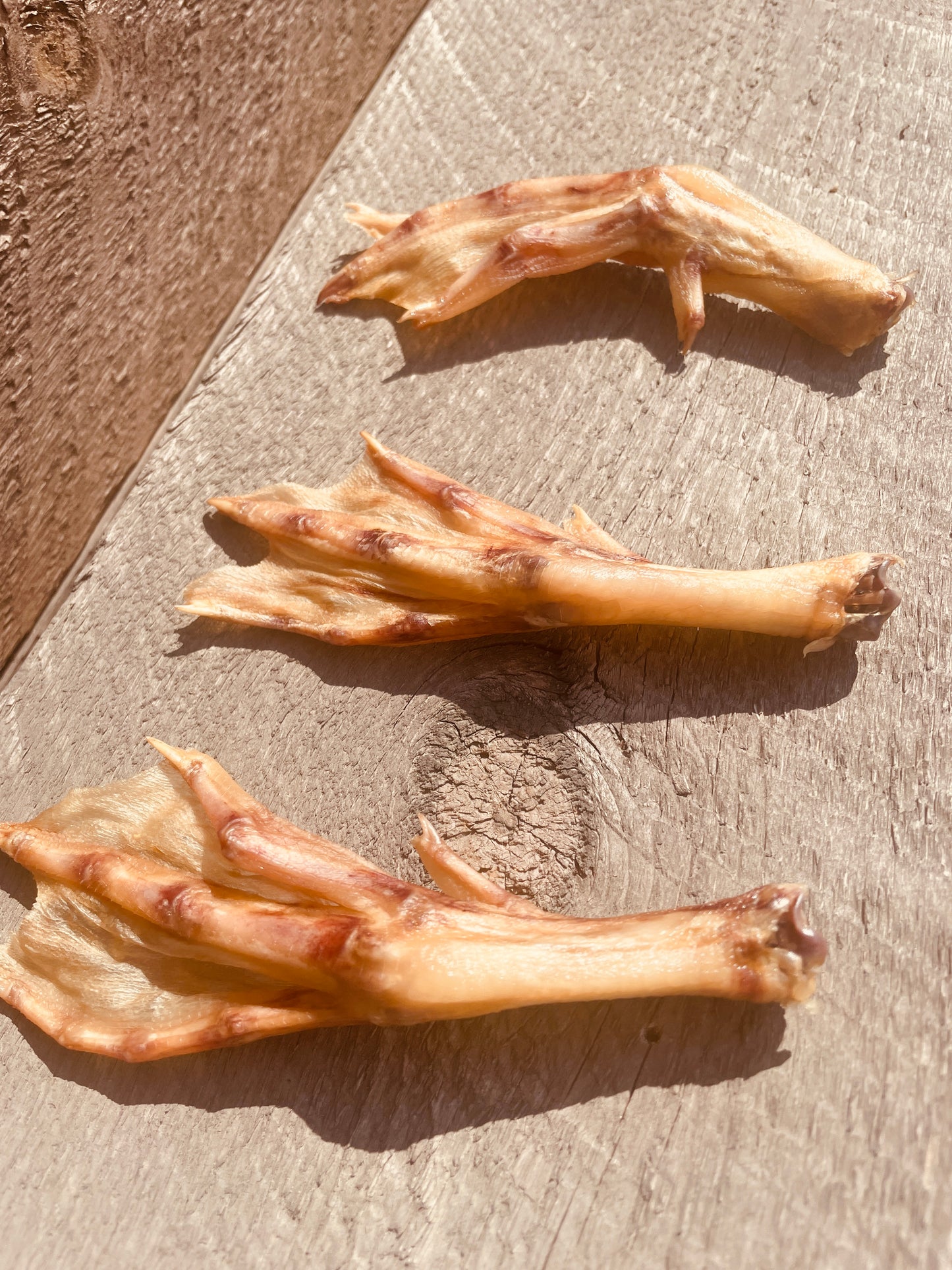 dehydrated duck feet, duck feet dog chews, dried duck feet for dogs